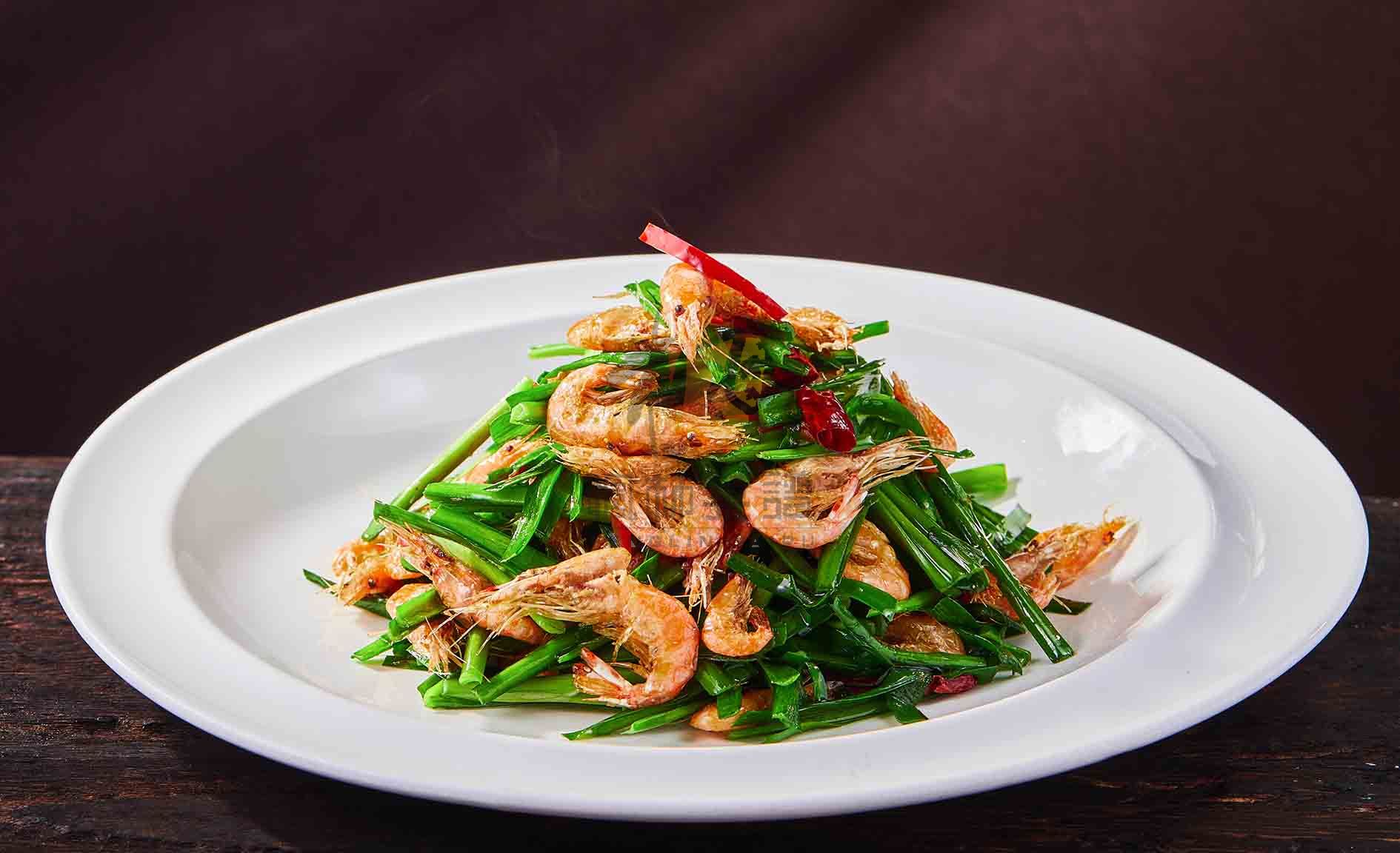 R2113韭菜炒河虾 