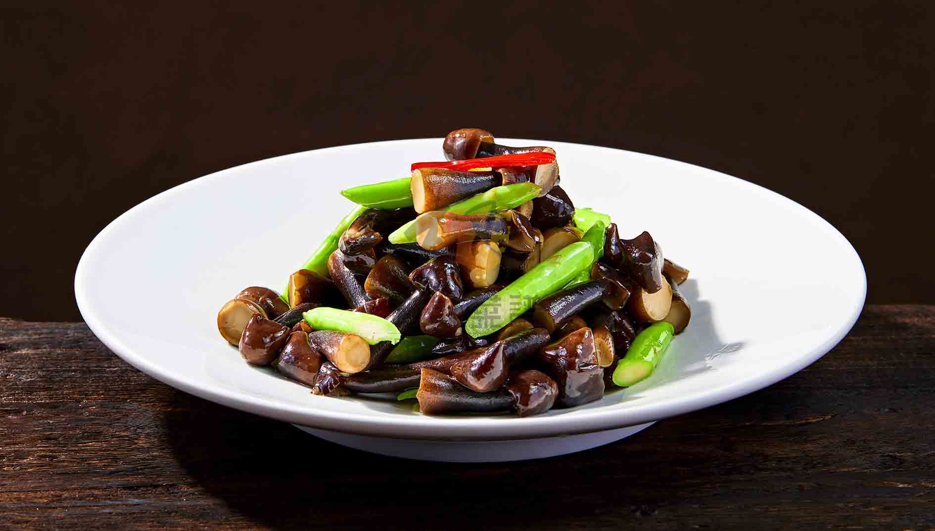 R2180鸡枞菌炒芦笋