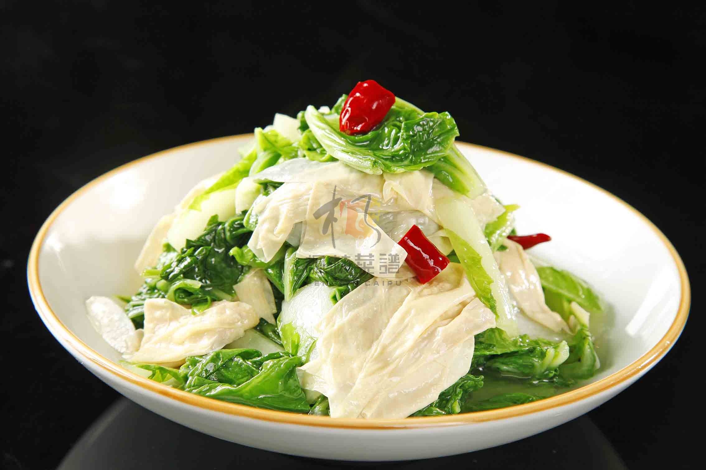 R2249青菜炒信阳豆筋