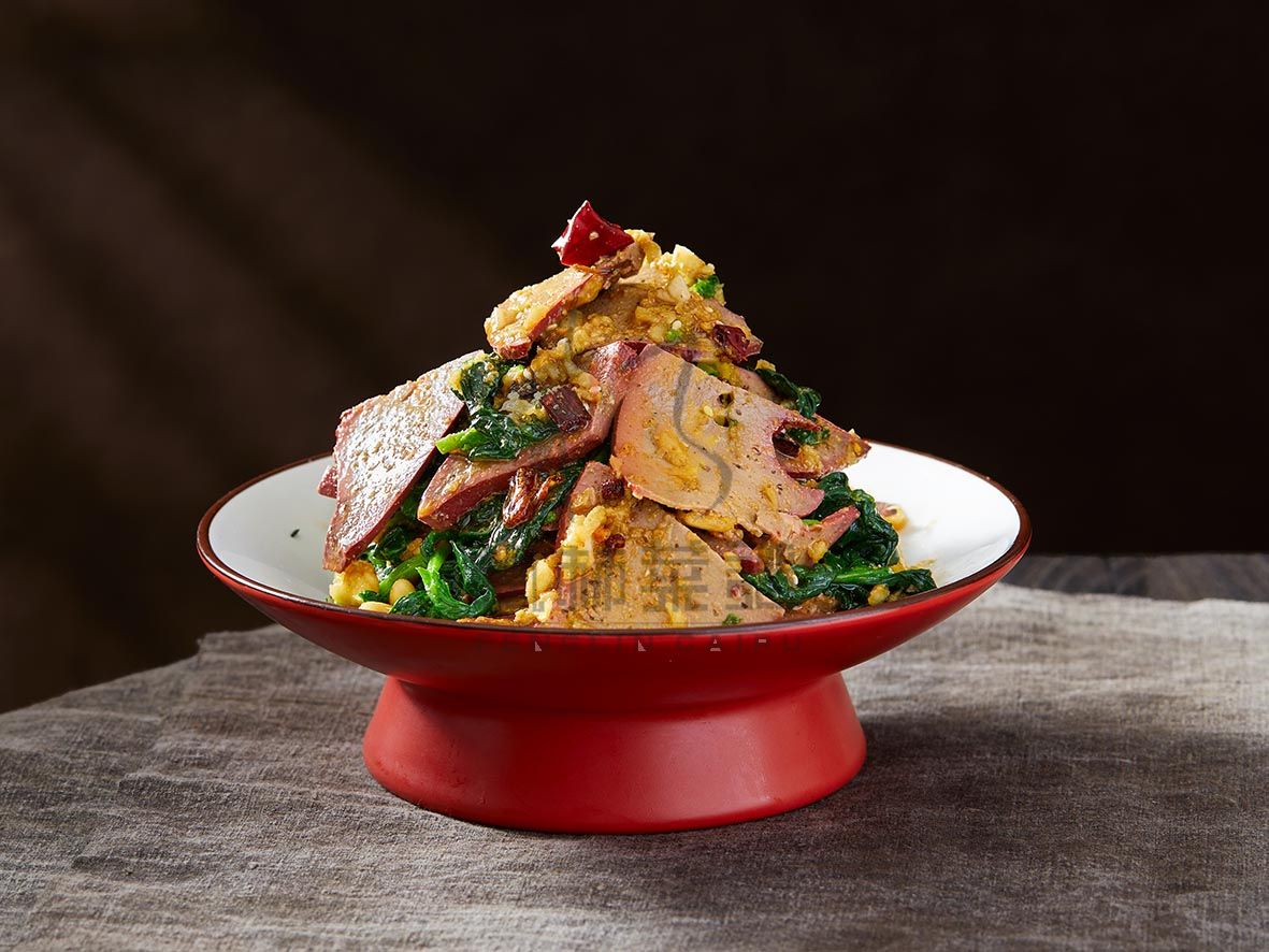 L1683菠菜拌猪肝