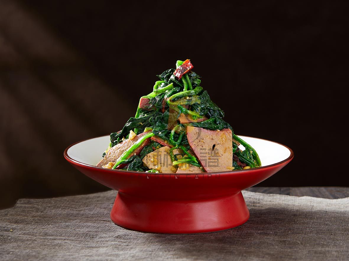 L1684菠菜拌猪肝