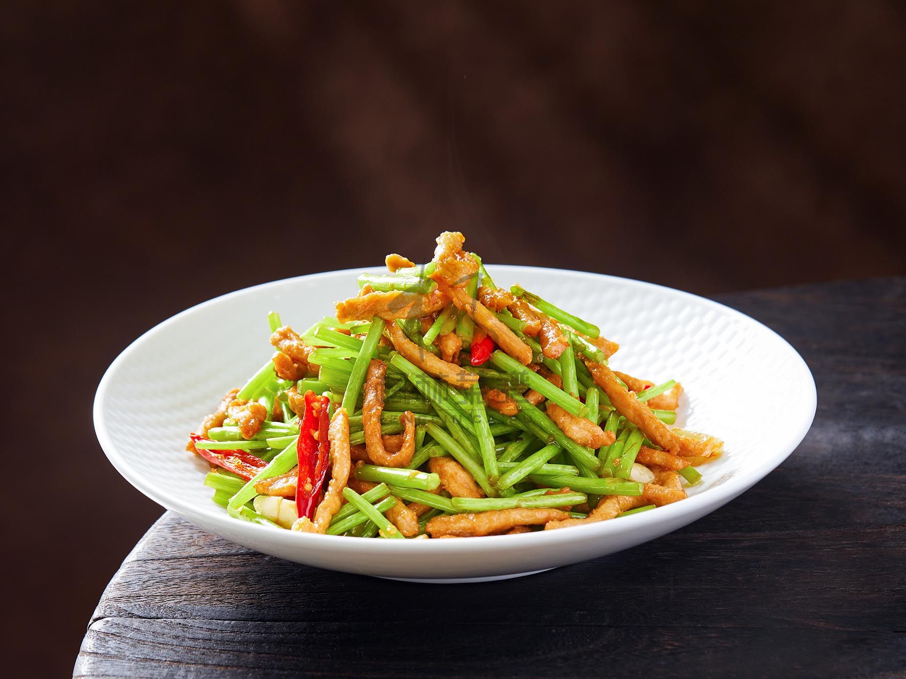 R2977芦蒿炒肉丝