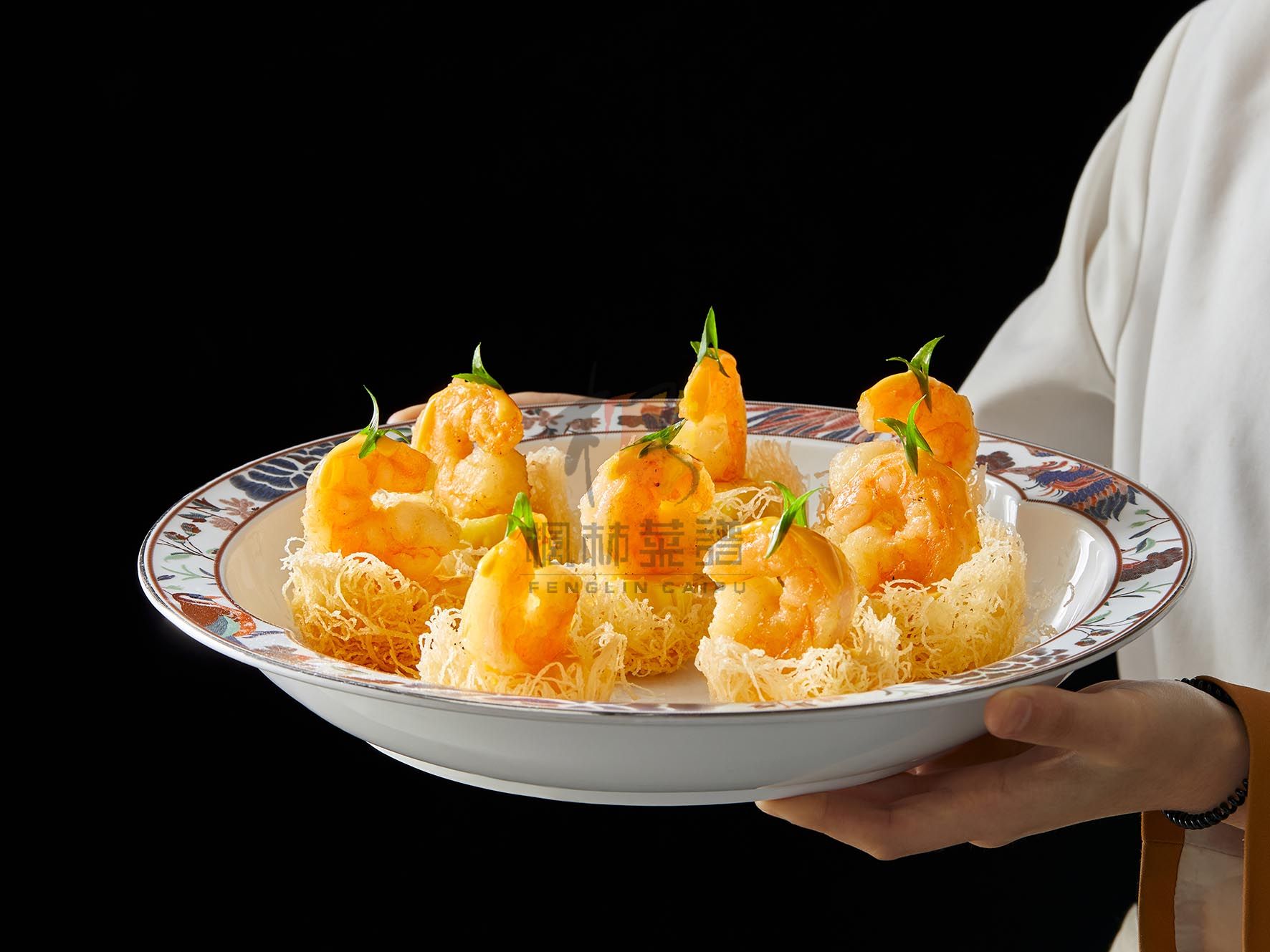 R3024雀巢海胆酱焗黑虎虾球