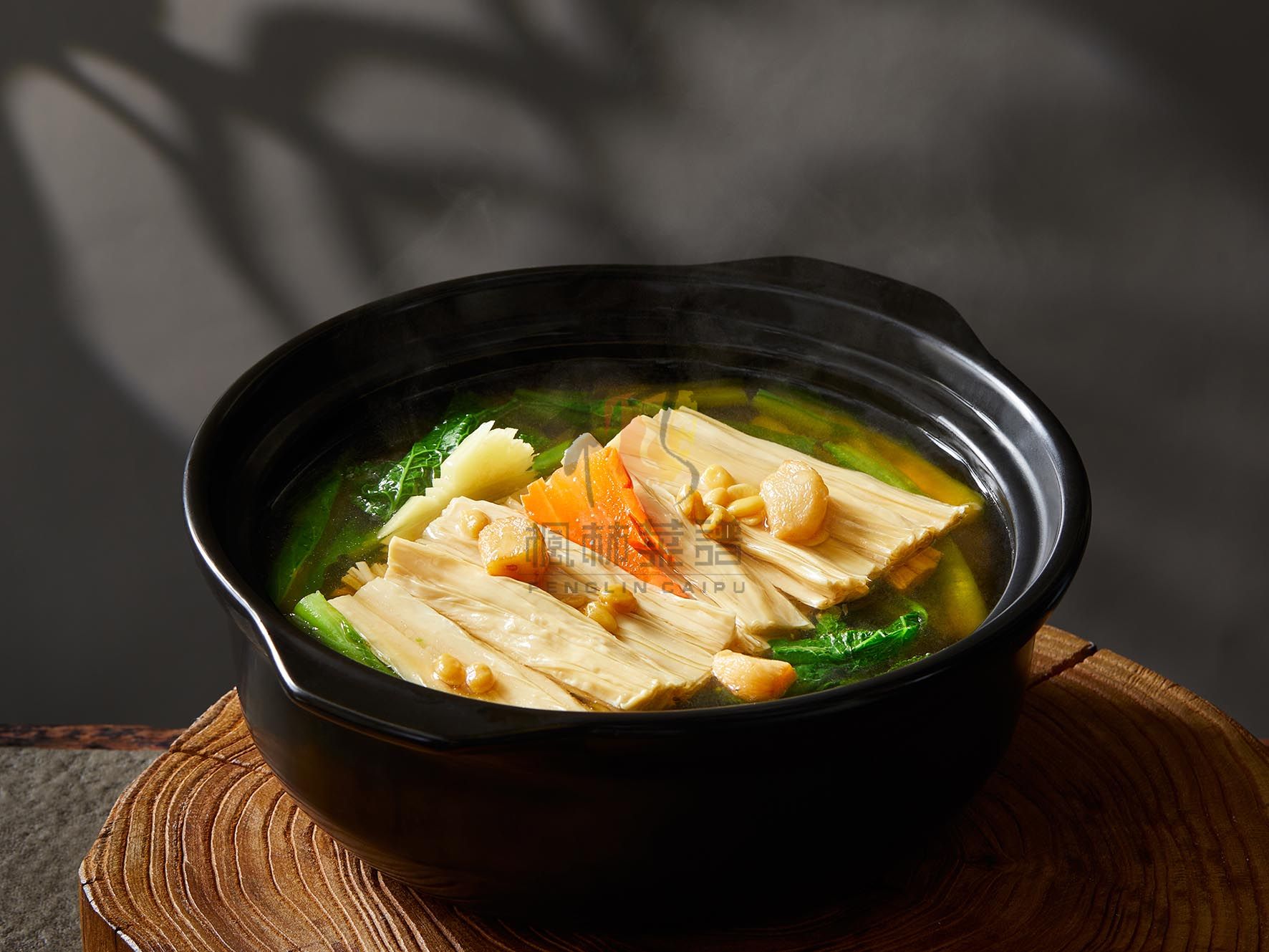 R3209鲜腐竹煮春菜