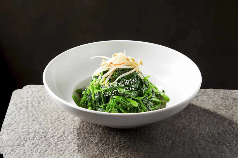 L0352绿豆芽拌菠菜