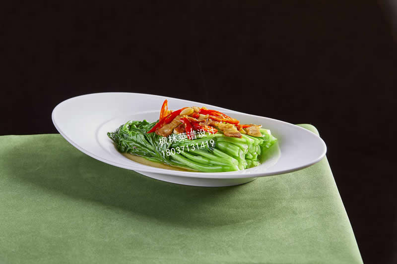 R0253广式菜心炒油渣