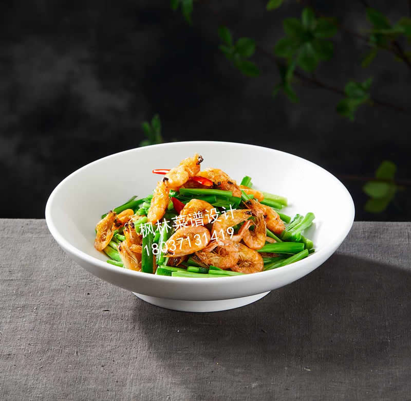 R0487韭菜炒河虾