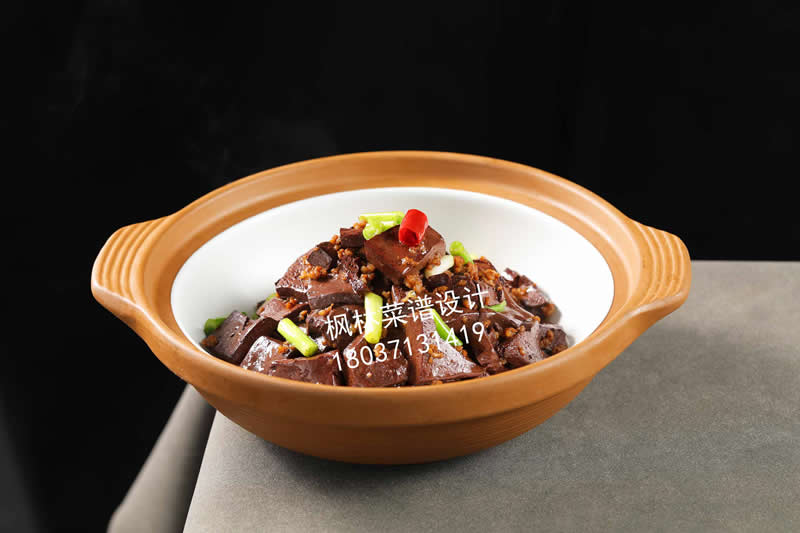 R0722肉沫炒鸭血